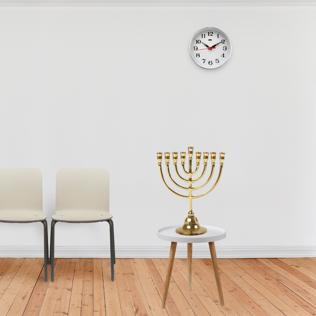 חנוכייה נחושת קלאסית 22×17×8 ס"מ