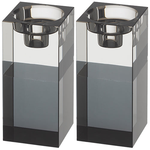 זוג פמוטי קריסטל בסגנון יוקרה