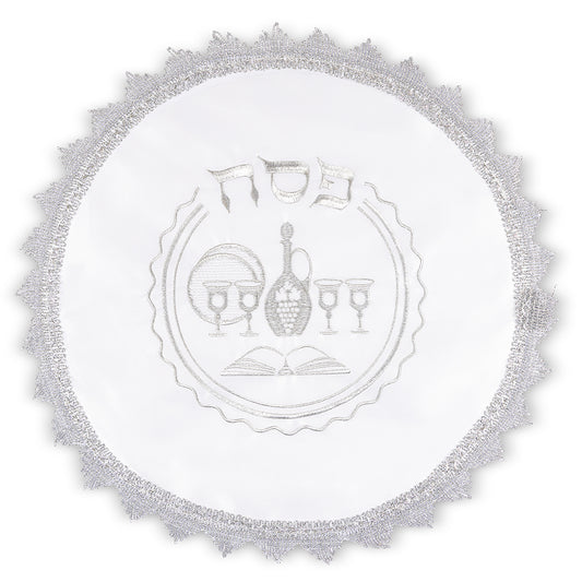 כיסוי מצות לפסח סטן רקום – 3 שכבות, 47 ס"מ